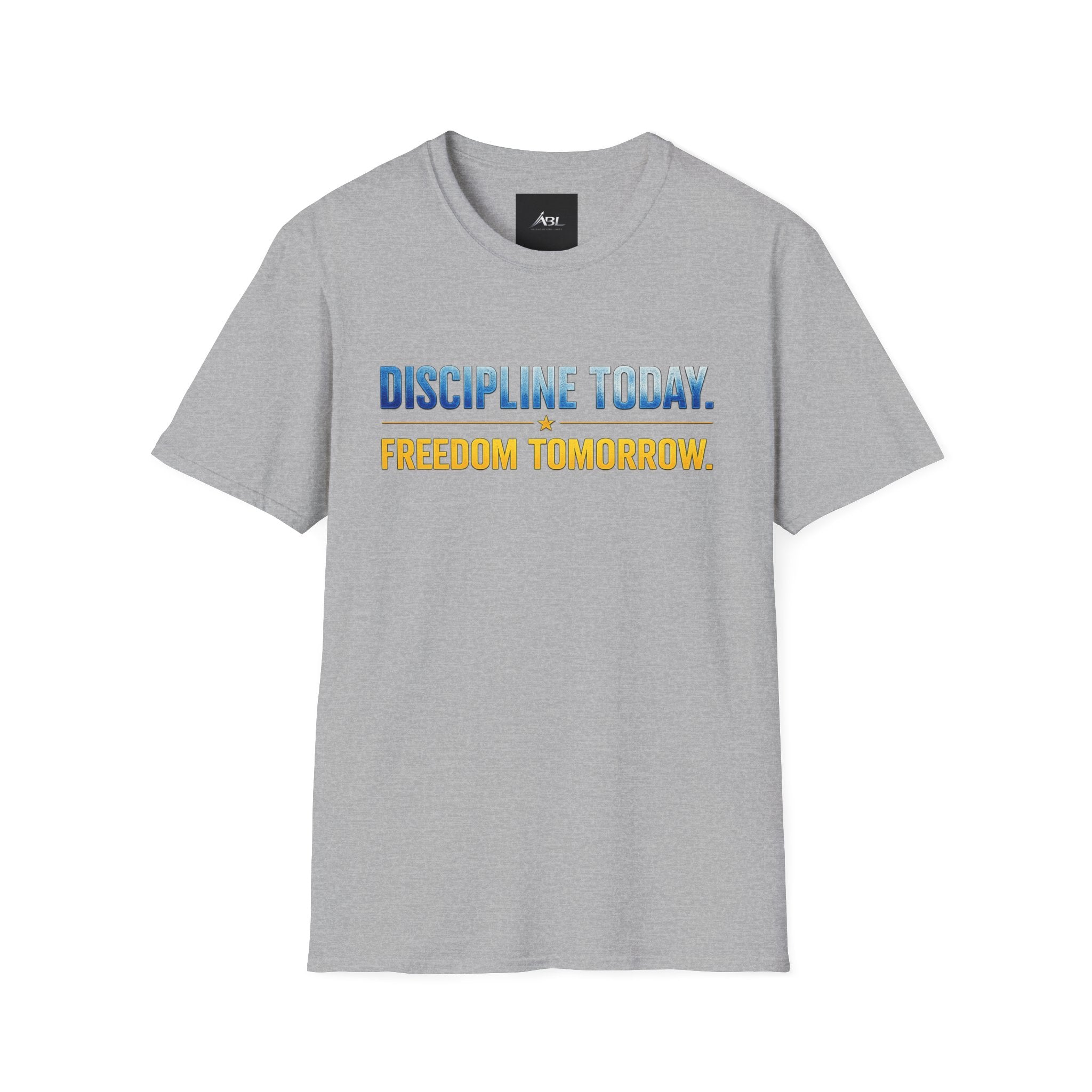 Discipline Today, Freedom Tomorrow T-Shirt — Legacy Mindset Lion Graphic