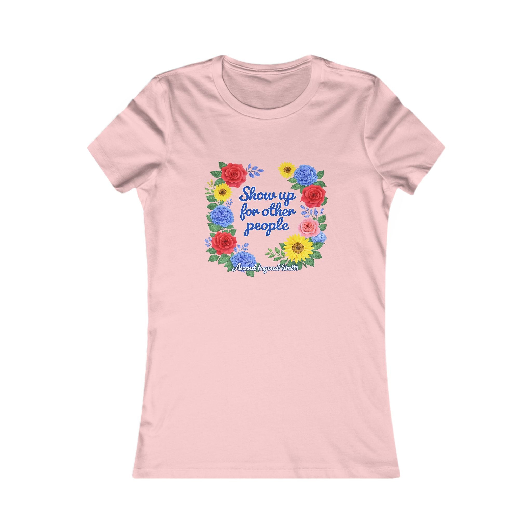Show Up For Others Floral Women's Tee — Inspirational Volunteer/Mother's Day Gift
