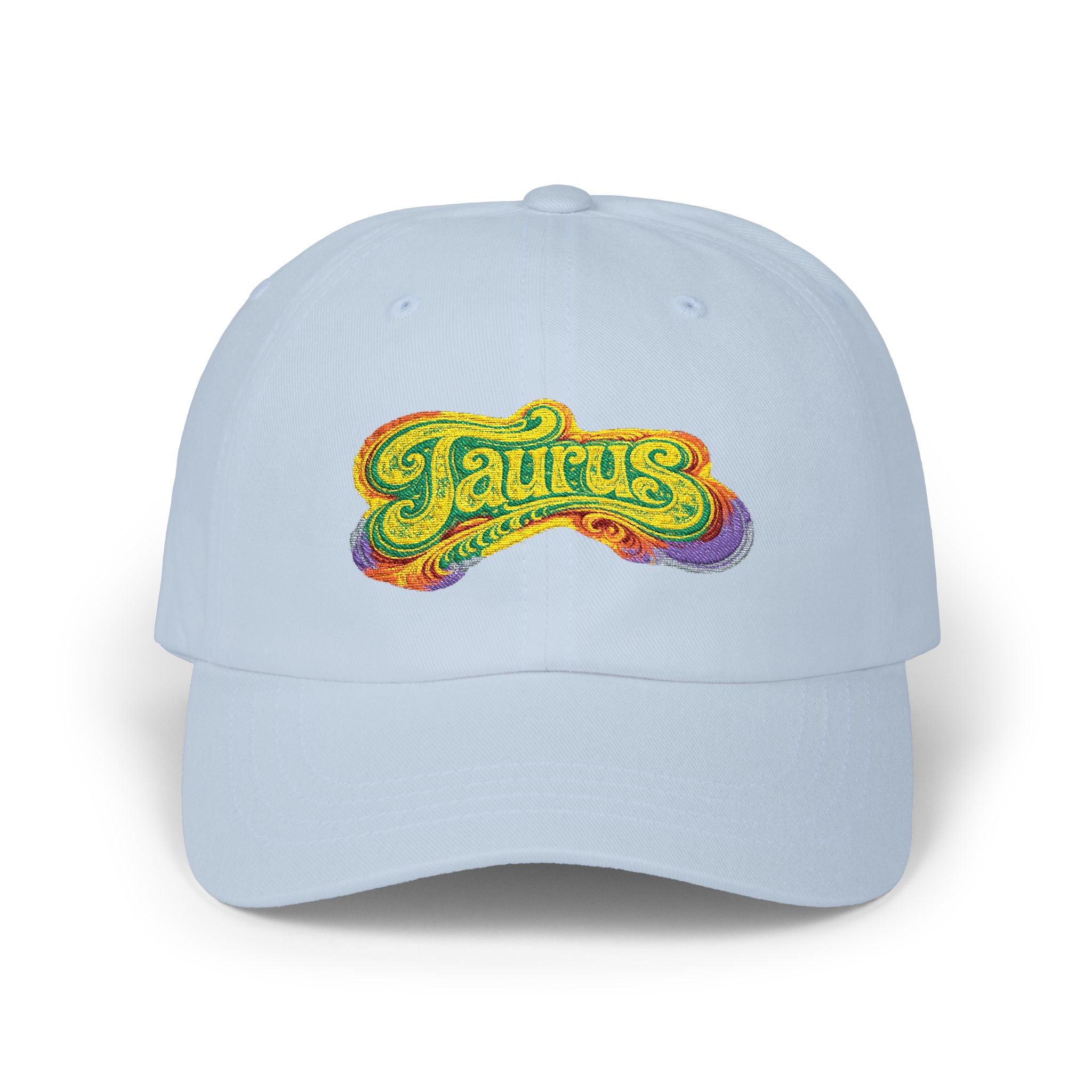 Taurus hat— Retro Psychedelic Zodiac Baseball Hat