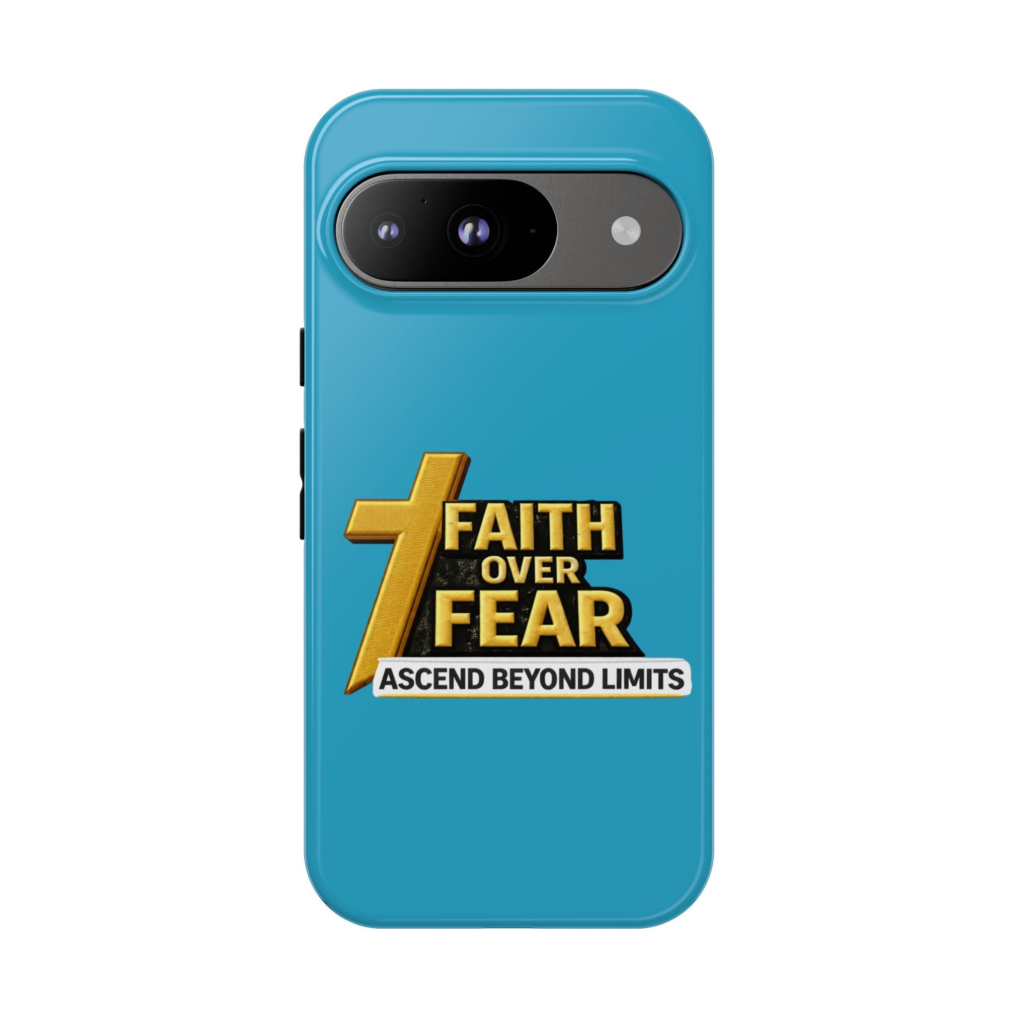 Faith Over Fear Tough Phone Case — "Ascend Beyond Limits" Inspirational Christian Protection