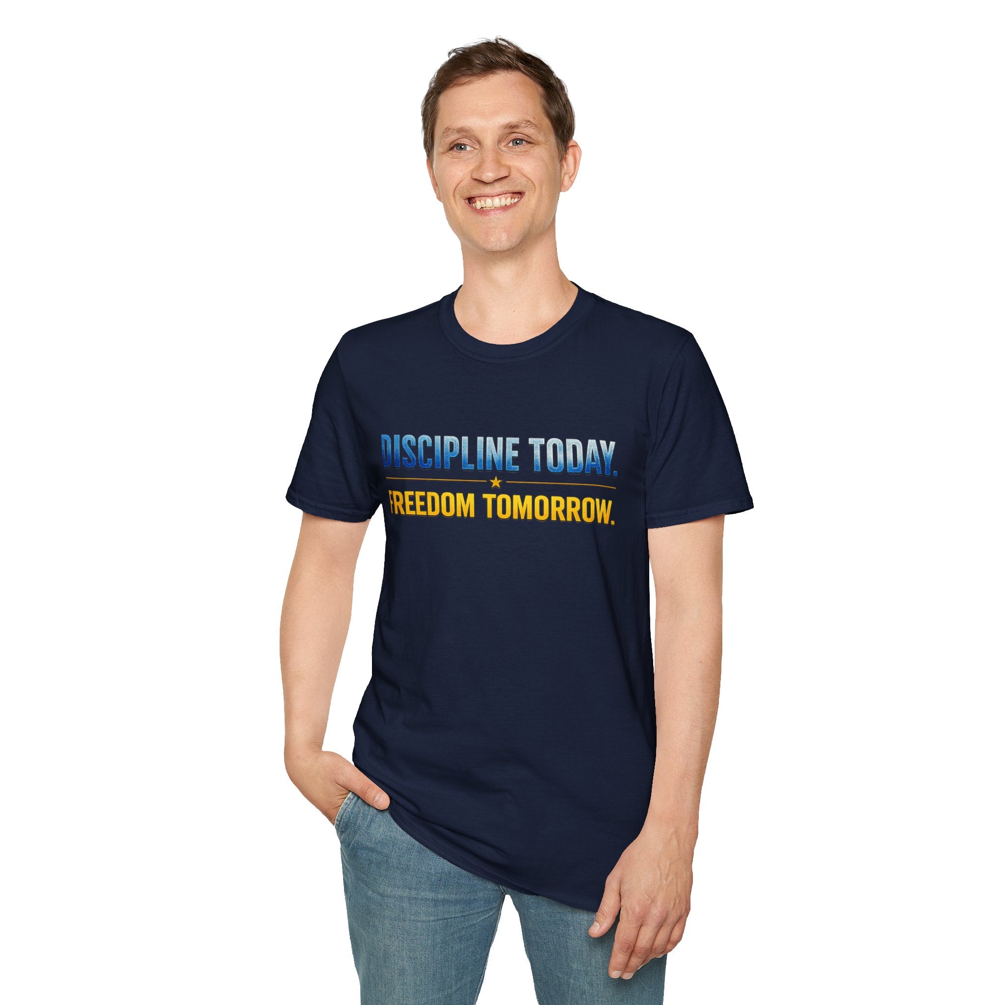 Discipline Today, Freedom Tomorrow T-Shirt — Legacy Mindset Lion Graphic