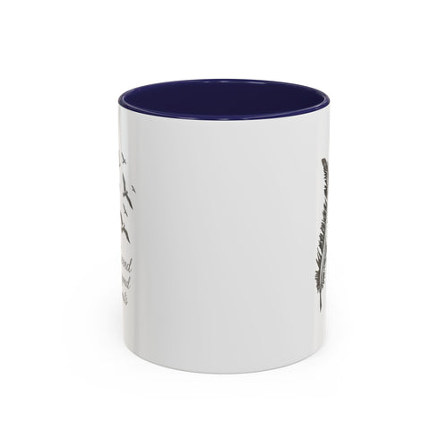 Ascend Beyond Limits- hand sketched feather Coffee-Accent Mug (11/15oz)