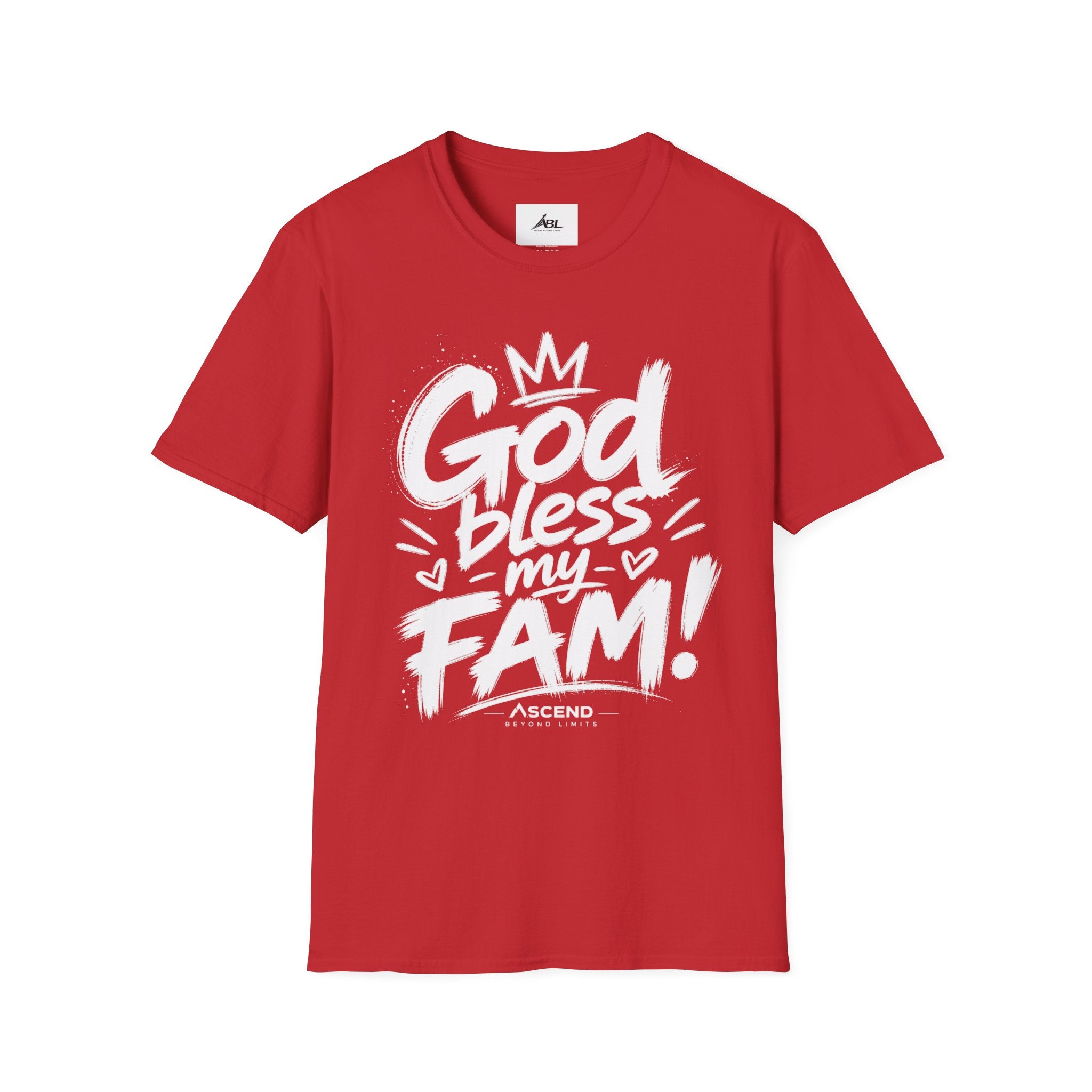 God Bless My Fam T-Shirt — Faith-Based Family Graphic Tee
