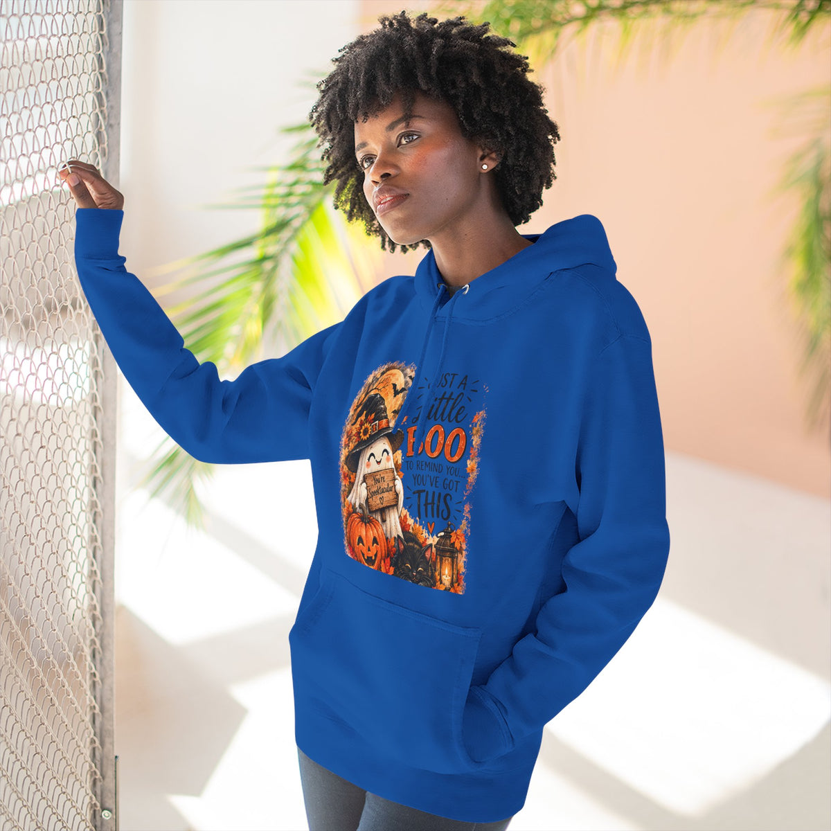 Just a Little Boo — Encouraging Halloween Hoodie