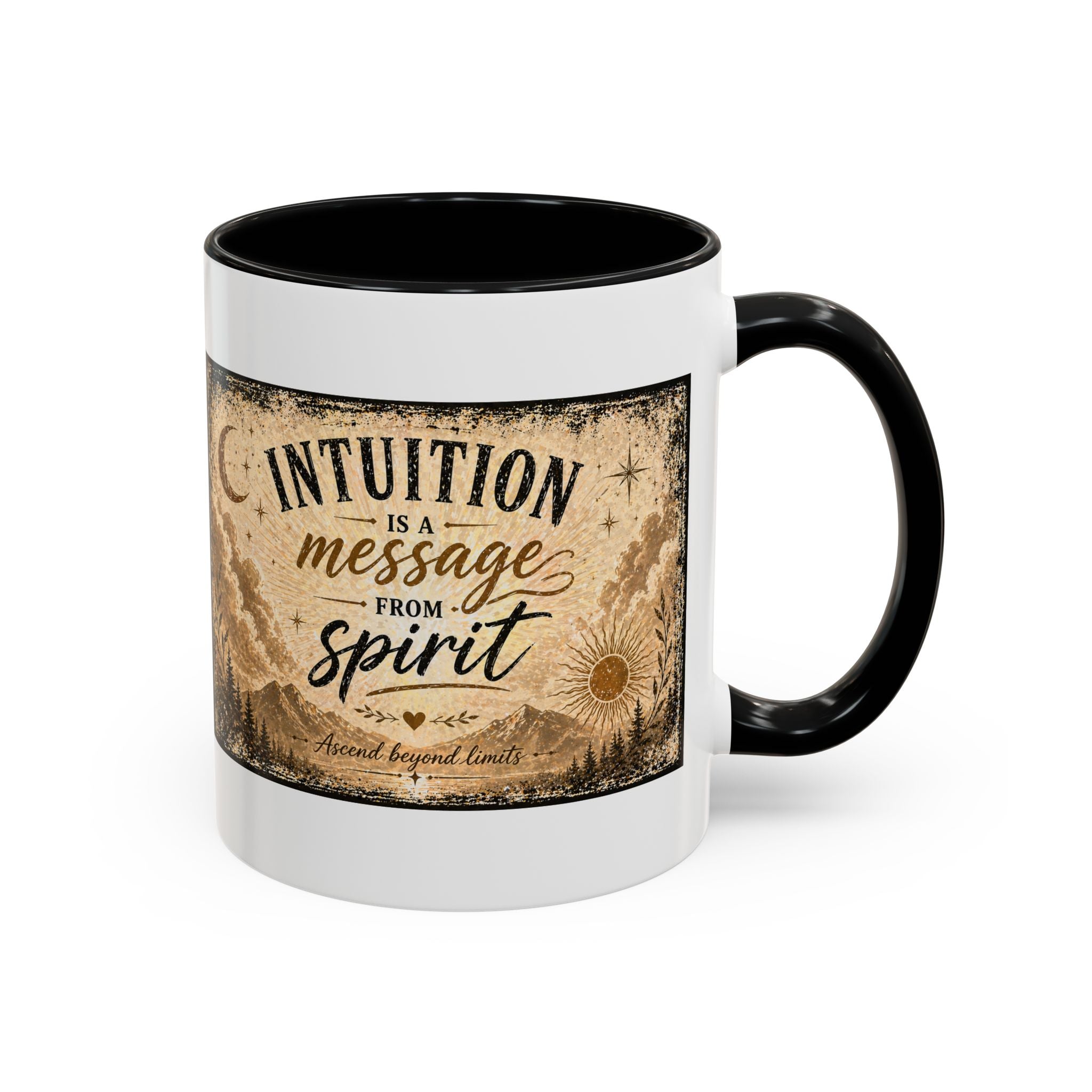 Intuition Is a Message from Spirit Ceramic Coffee Mug