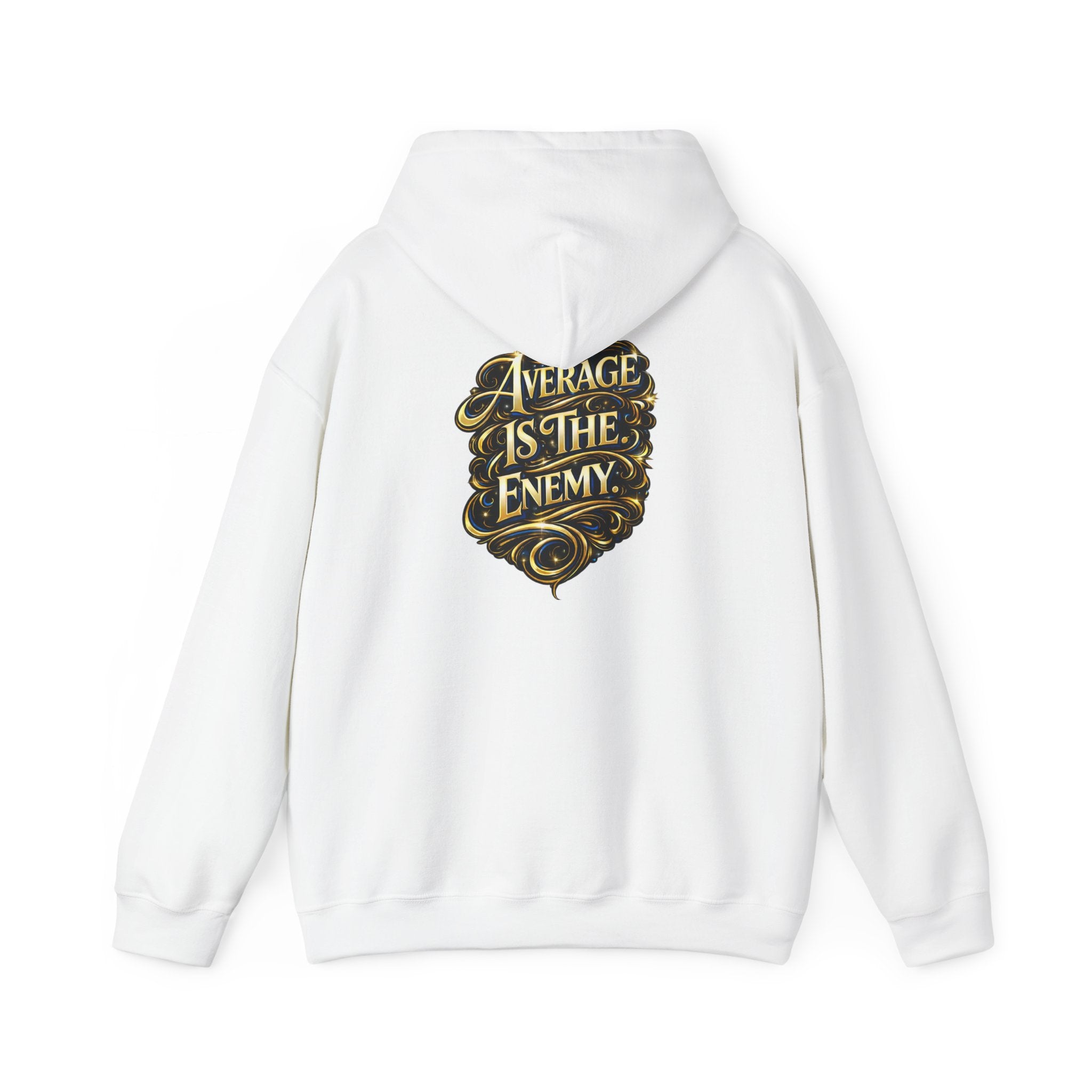 Ascend Beyond Limits Hoodie — “Average Is The Enemy” Inspirational Graphic Sweatshirt
