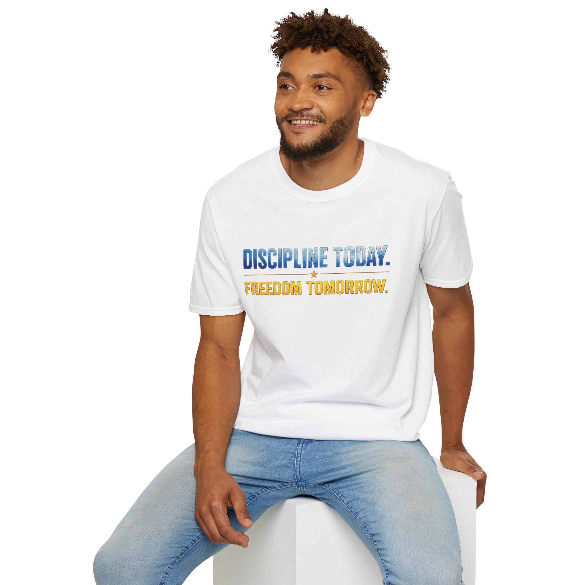 Discipline Today, Freedom Tomorrow T-Shirt — Legacy Mindset Lion Graphic
