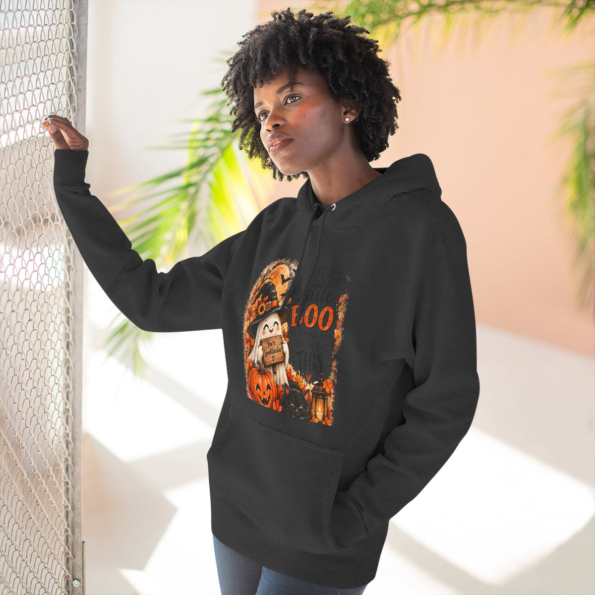 Just a Little Boo — Encouraging Halloween Hoodie