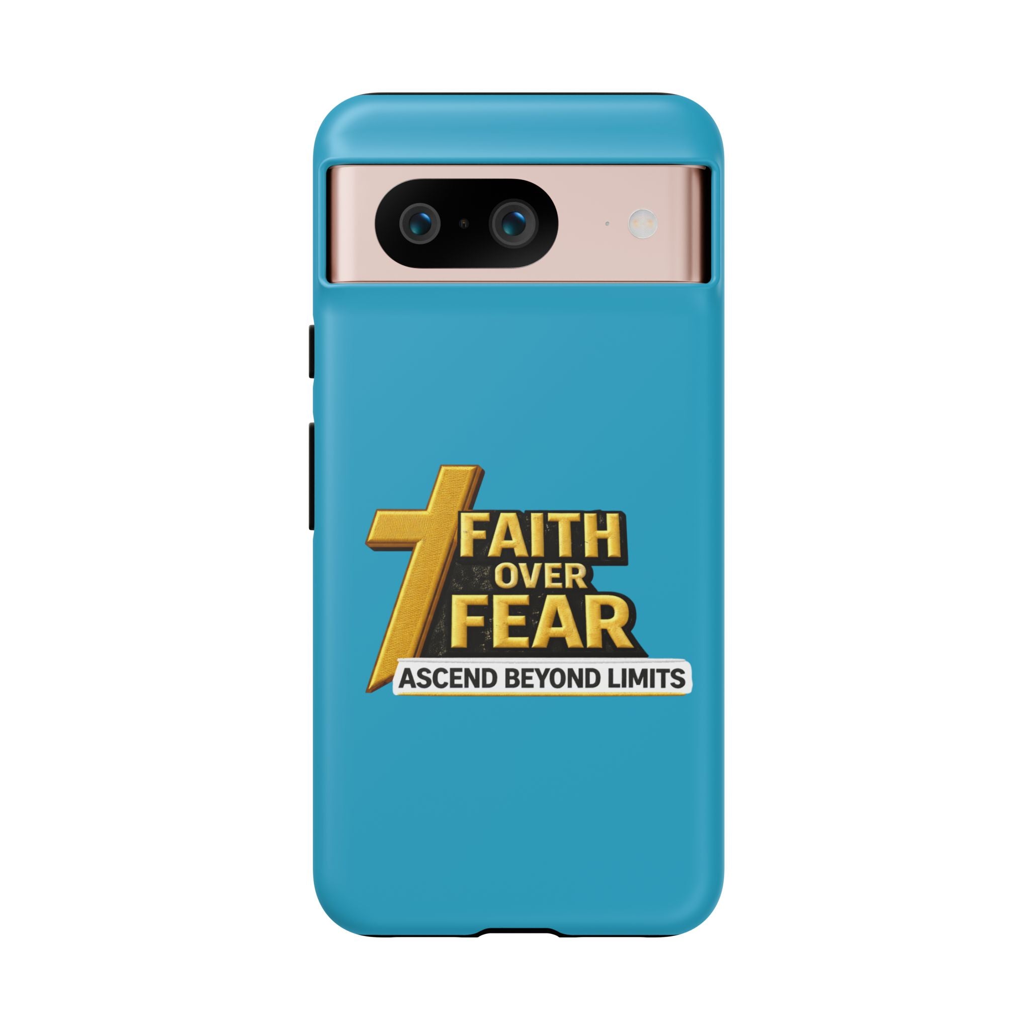 Faith Over Fear Tough Phone Case — "Ascend Beyond Limits" Inspirational Christian Protection