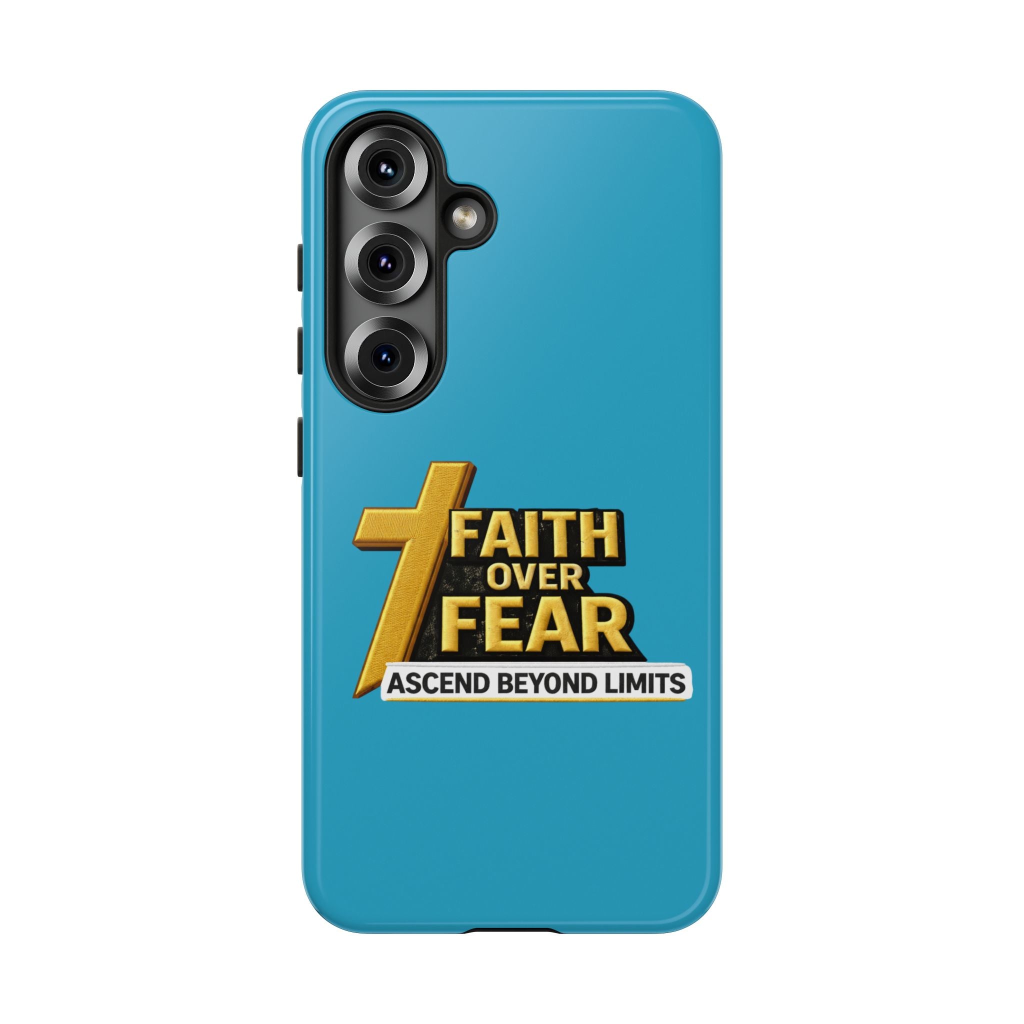 Faith Over Fear Tough Phone Case — "Ascend Beyond Limits" Inspirational Christian Protection