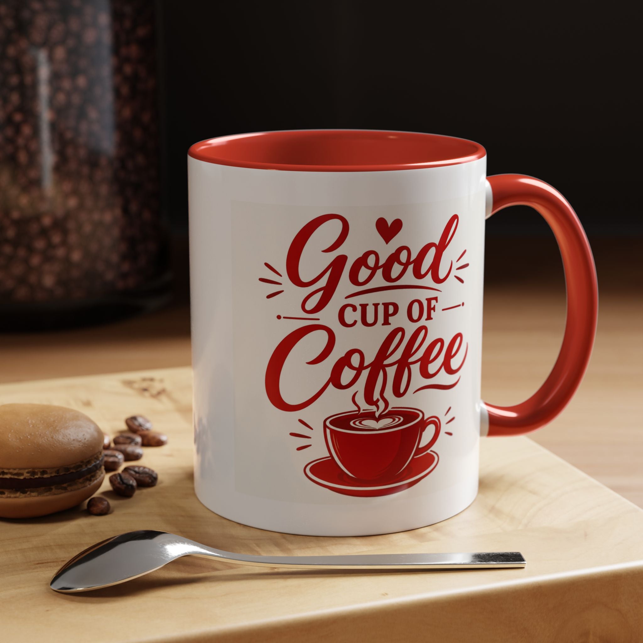 Coffee Mug - "Good Cup of Coffee"  Accent Ceramic Mug  15oz