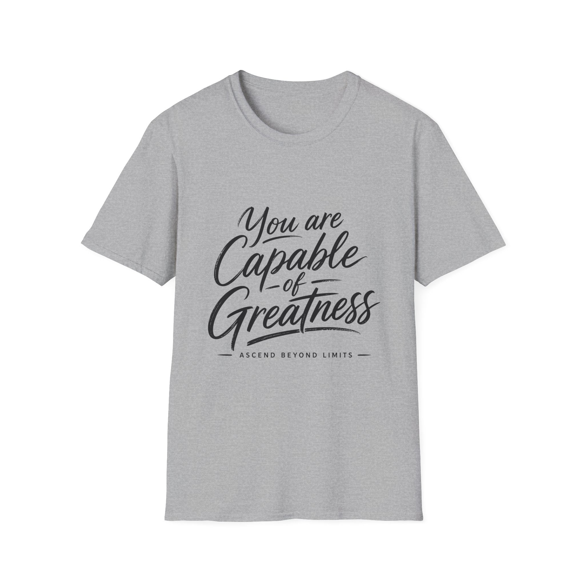 "You Are Capable of Greatness" – Inspirational Graphic Tee