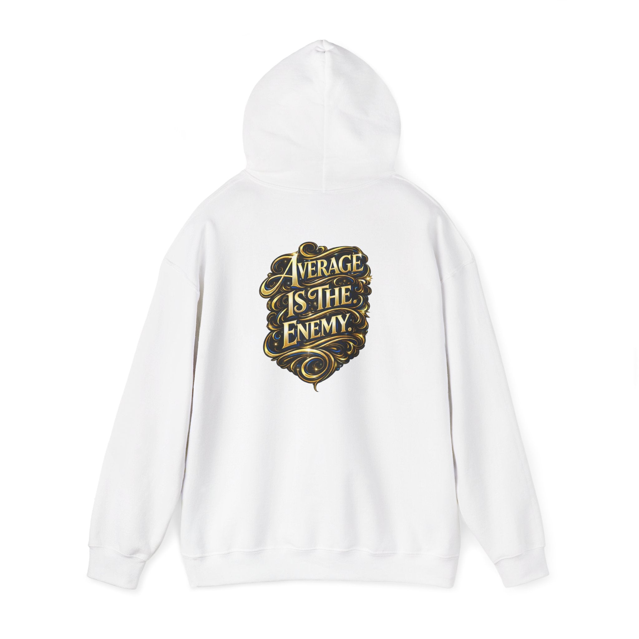 Ascend Beyond Limits Hoodie — “Average Is The Enemy” Inspirational Graphic Sweatshirt