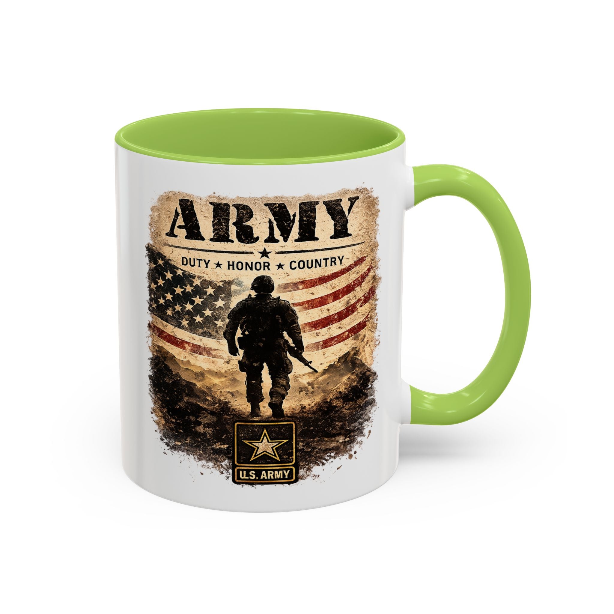 Army Military Tribute Accent Mug (11/15oz)