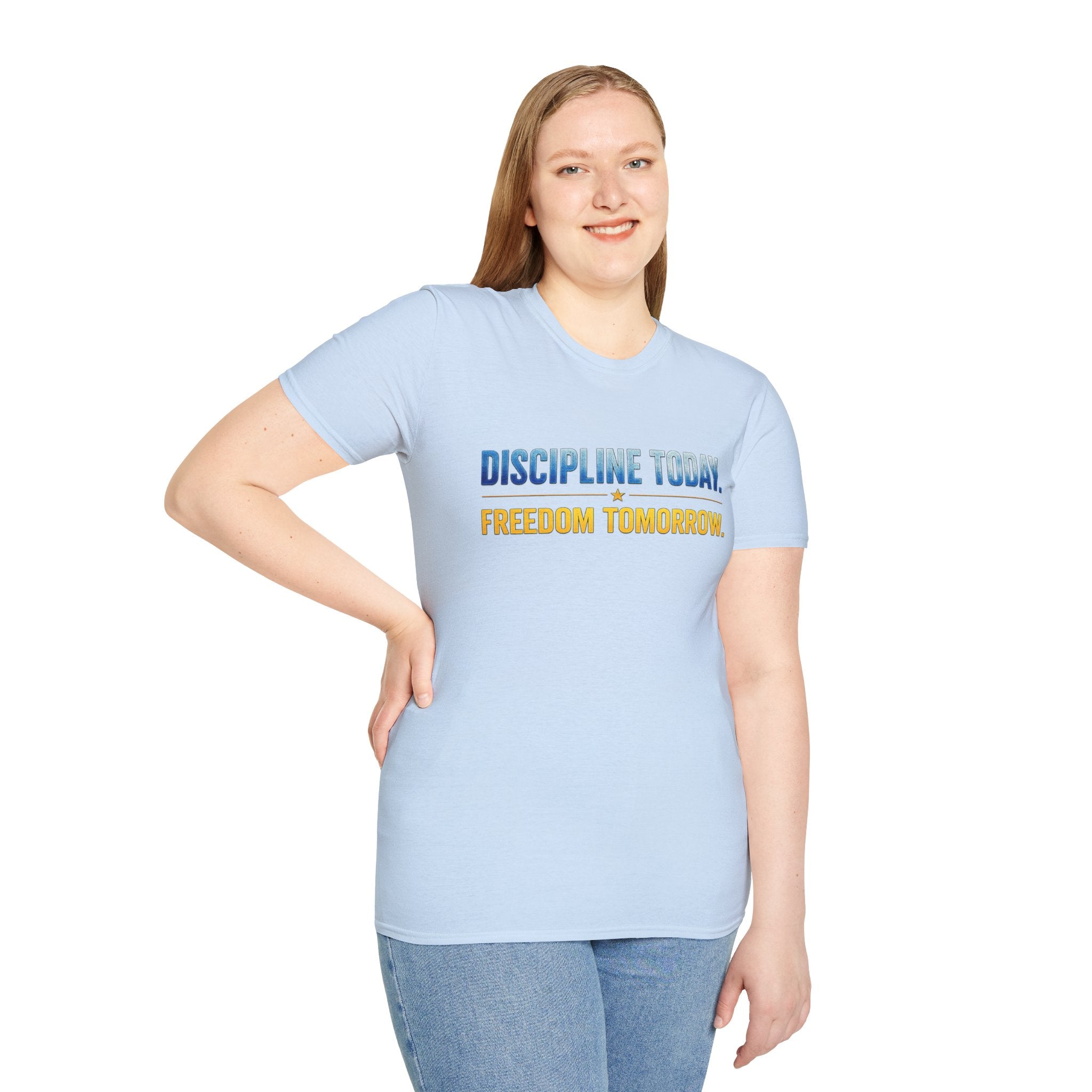 Discipline Today, Freedom Tomorrow T-Shirt — Legacy Mindset Lion Graphic