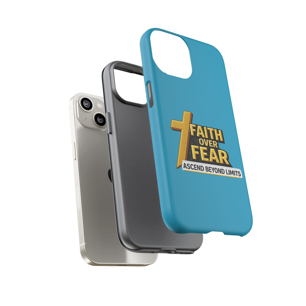 Faith Over Fear Tough Phone Case — "Ascend Beyond Limits" Inspirational Christian Protection