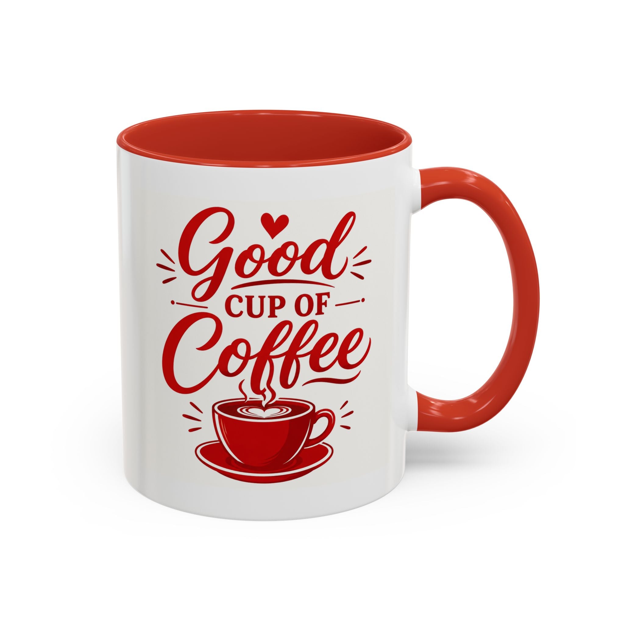 Coffee Mug - "Good Cup of Coffee"  Accent Ceramic Mug  15oz