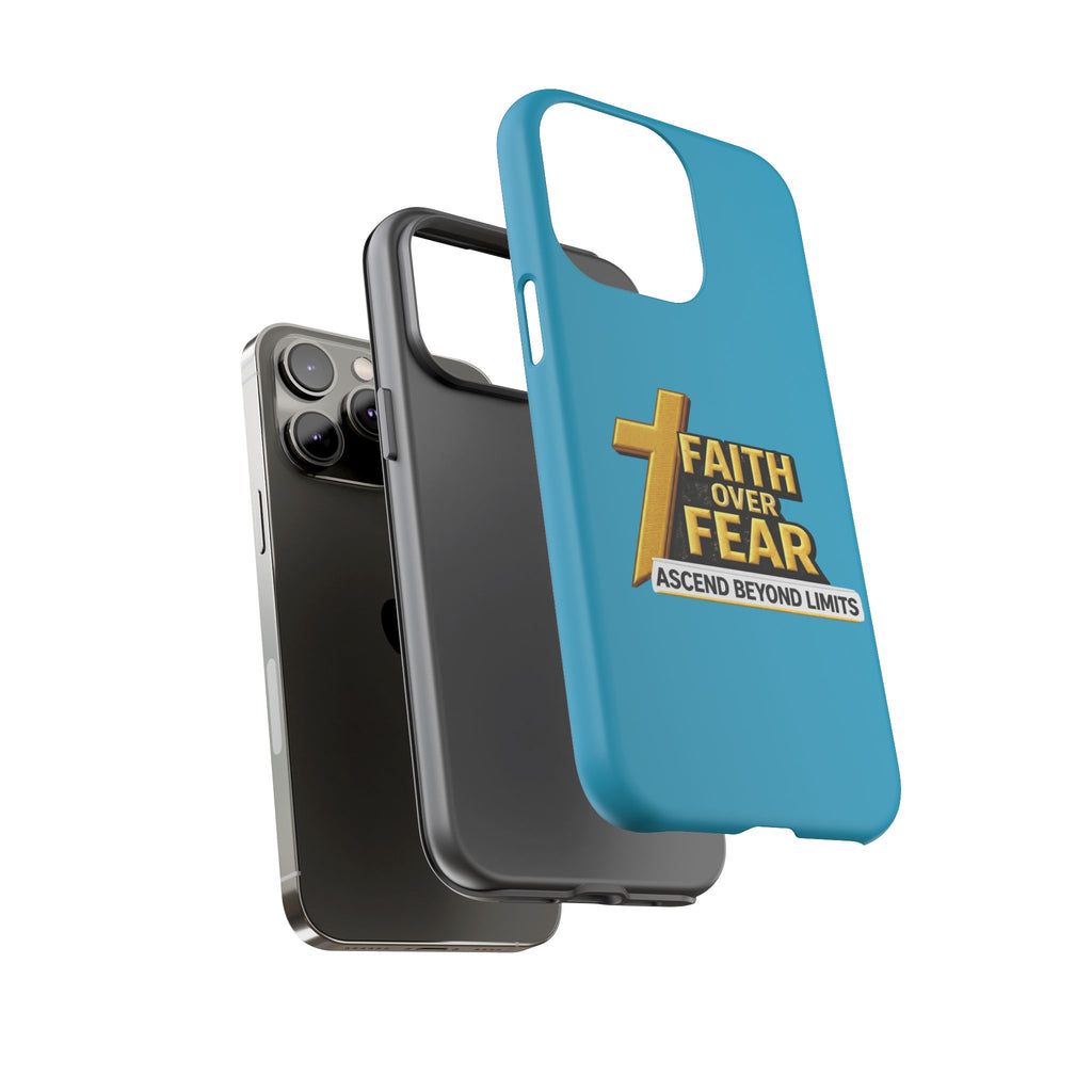Faith Over Fear Tough Phone Case — "Ascend Beyond Limits" Inspirational Christian Protection