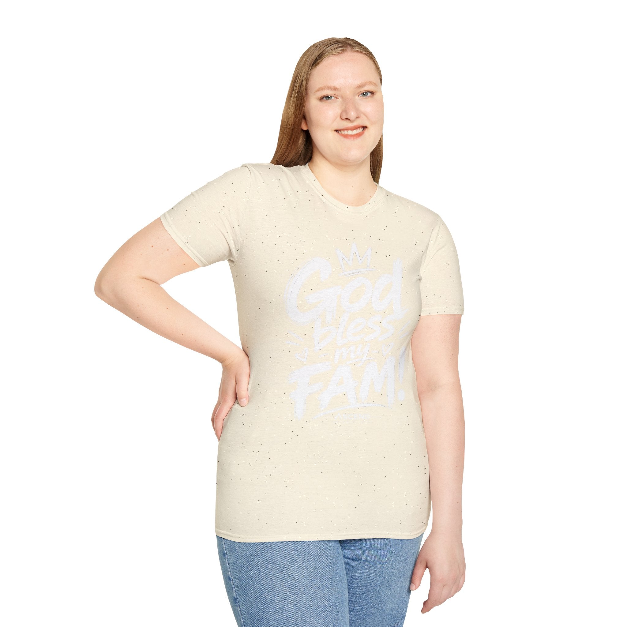 God Bless My Fam T-Shirt — Faith-Based Family Graphic Tee