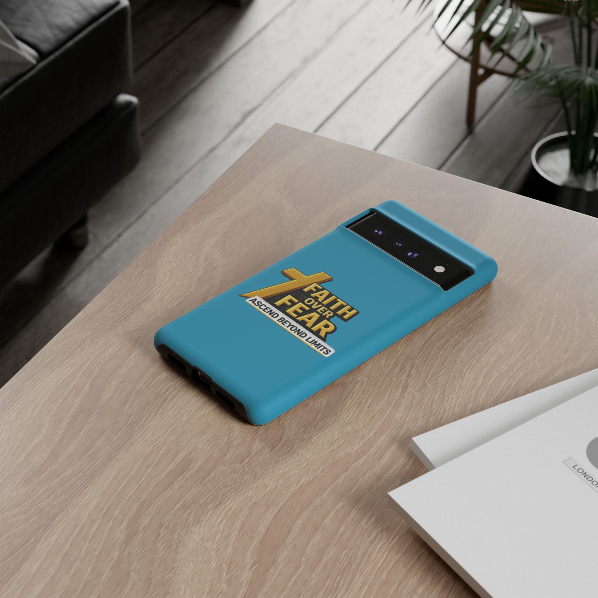 Faith Over Fear Tough Phone Case — "Ascend Beyond Limits" Inspirational Christian Protection