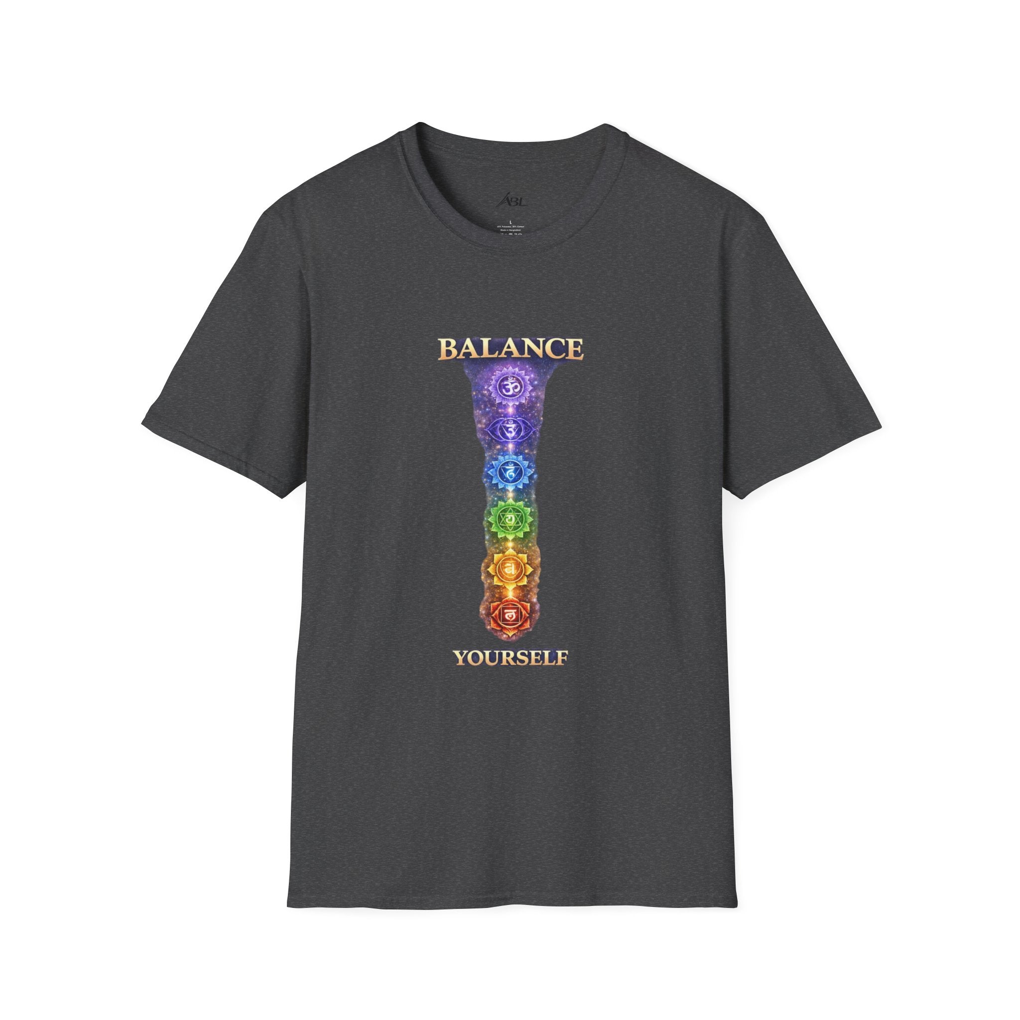 Chakra Balance T-Shirt — 'Balance Within' Spiritual Yoga Tee (Your Only Limit)