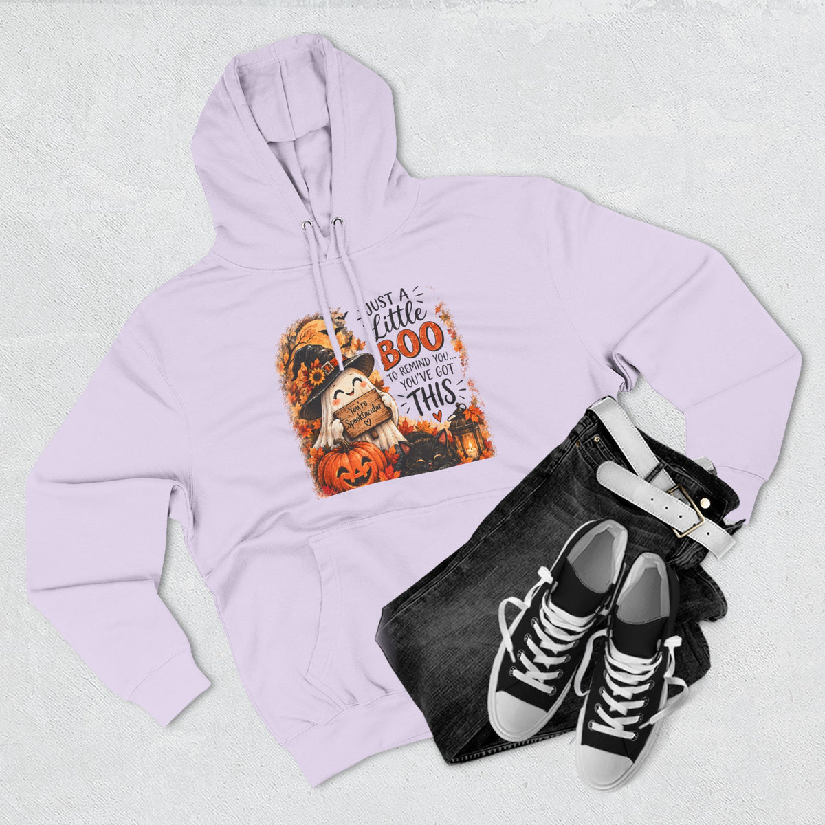 Just a Little Boo — Encouraging Halloween Hoodie