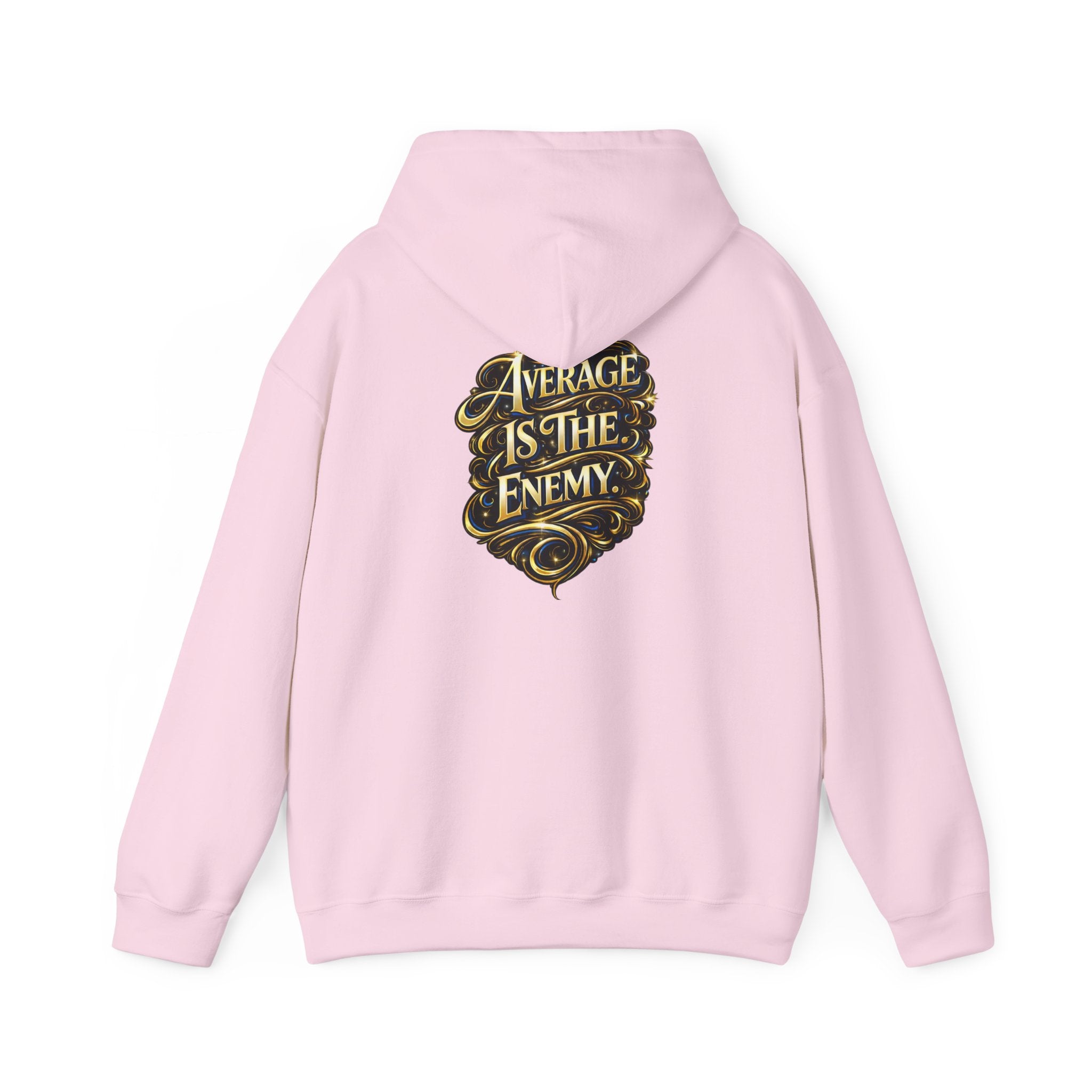 Ascend Beyond Limits Hoodie — “Average Is The Enemy” Inspirational Graphic Sweatshirt