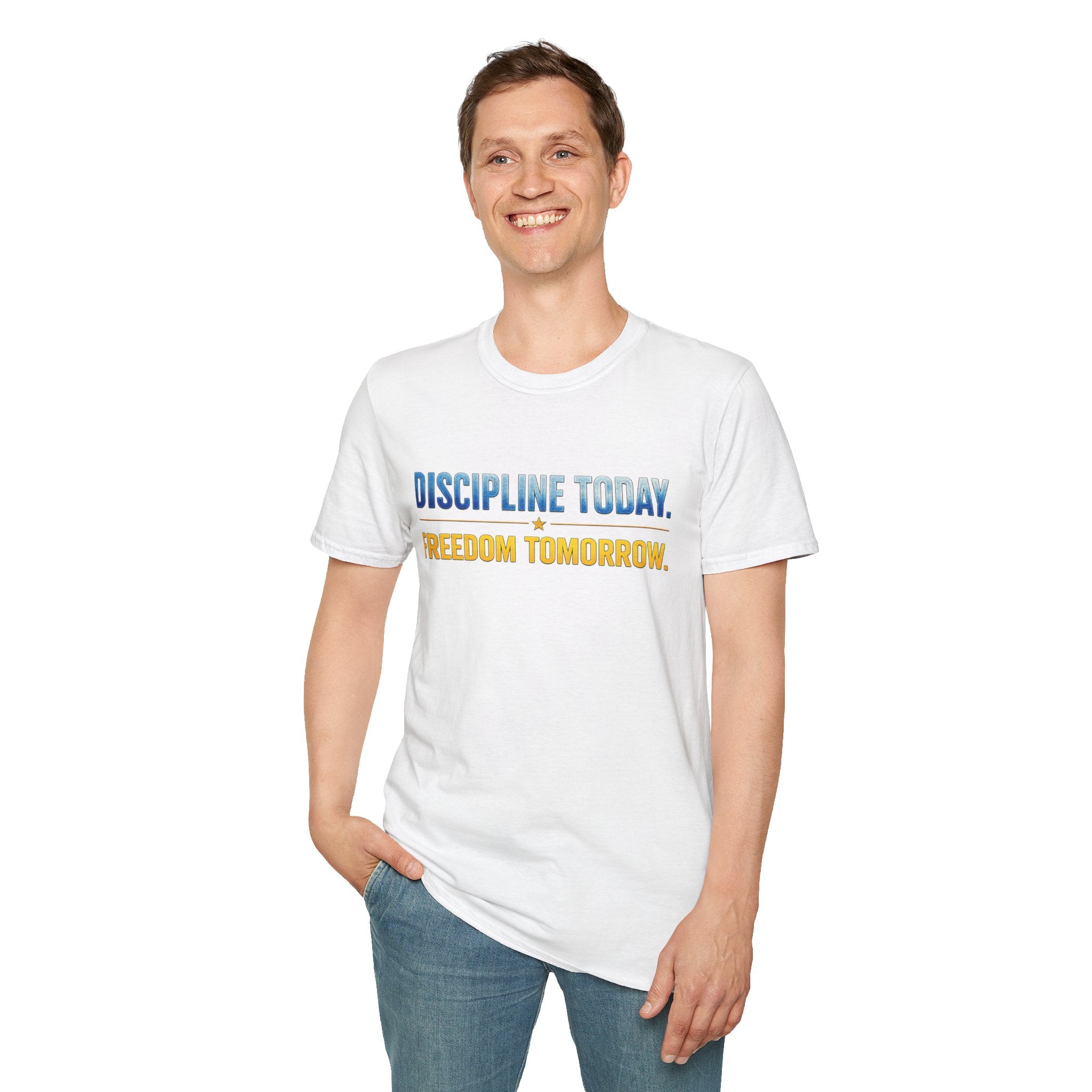 Discipline Today, Freedom Tomorrow T-Shirt — Legacy Mindset Lion Graphic