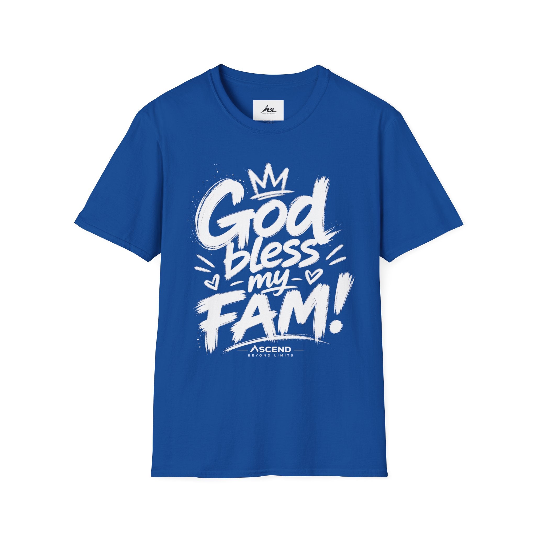 God Bless My Fam T-Shirt — Faith-Based Family Graphic Tee
