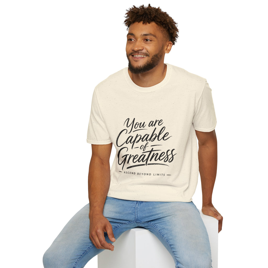 "You Are Capable of Greatness" – Inspirational Graphic Tee
