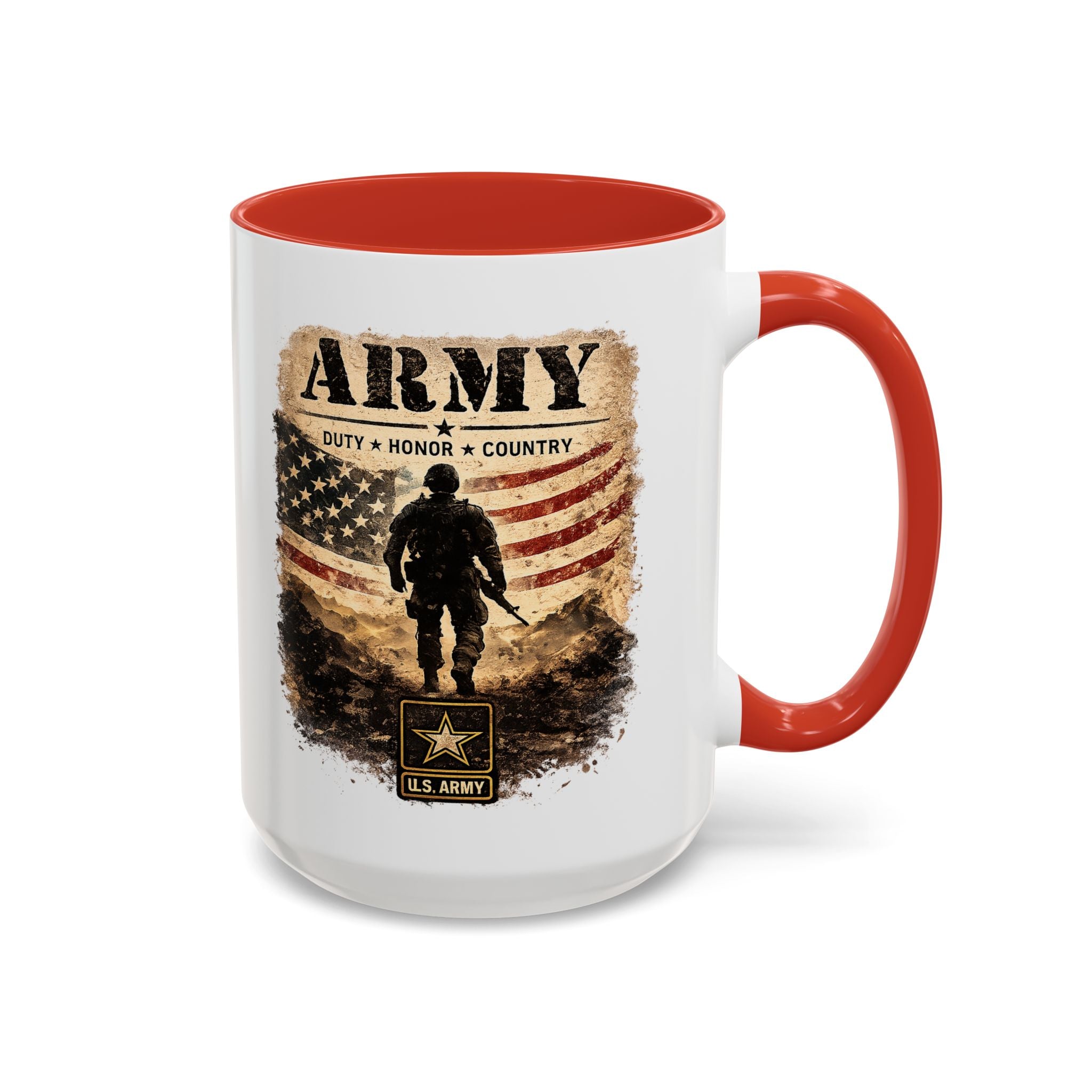 Army Military Tribute Accent Mug (11/15oz)