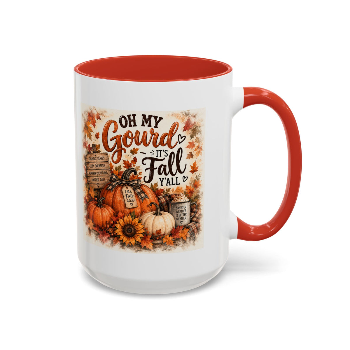 Oh My Gourd, It's Fall Y'all — Autumn Accent Mug