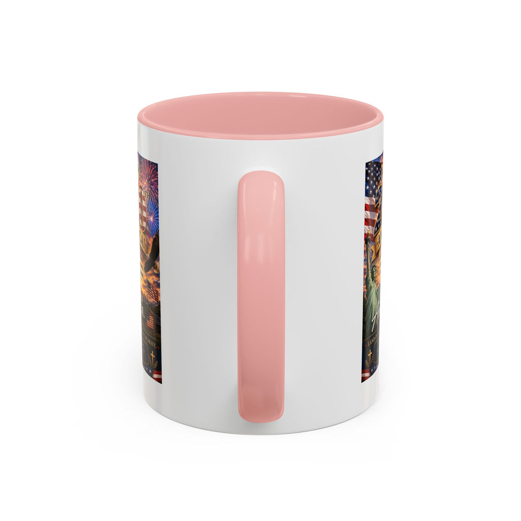 Patriotic Coffee Mug - "Happy 250 America!" Anniversary Design