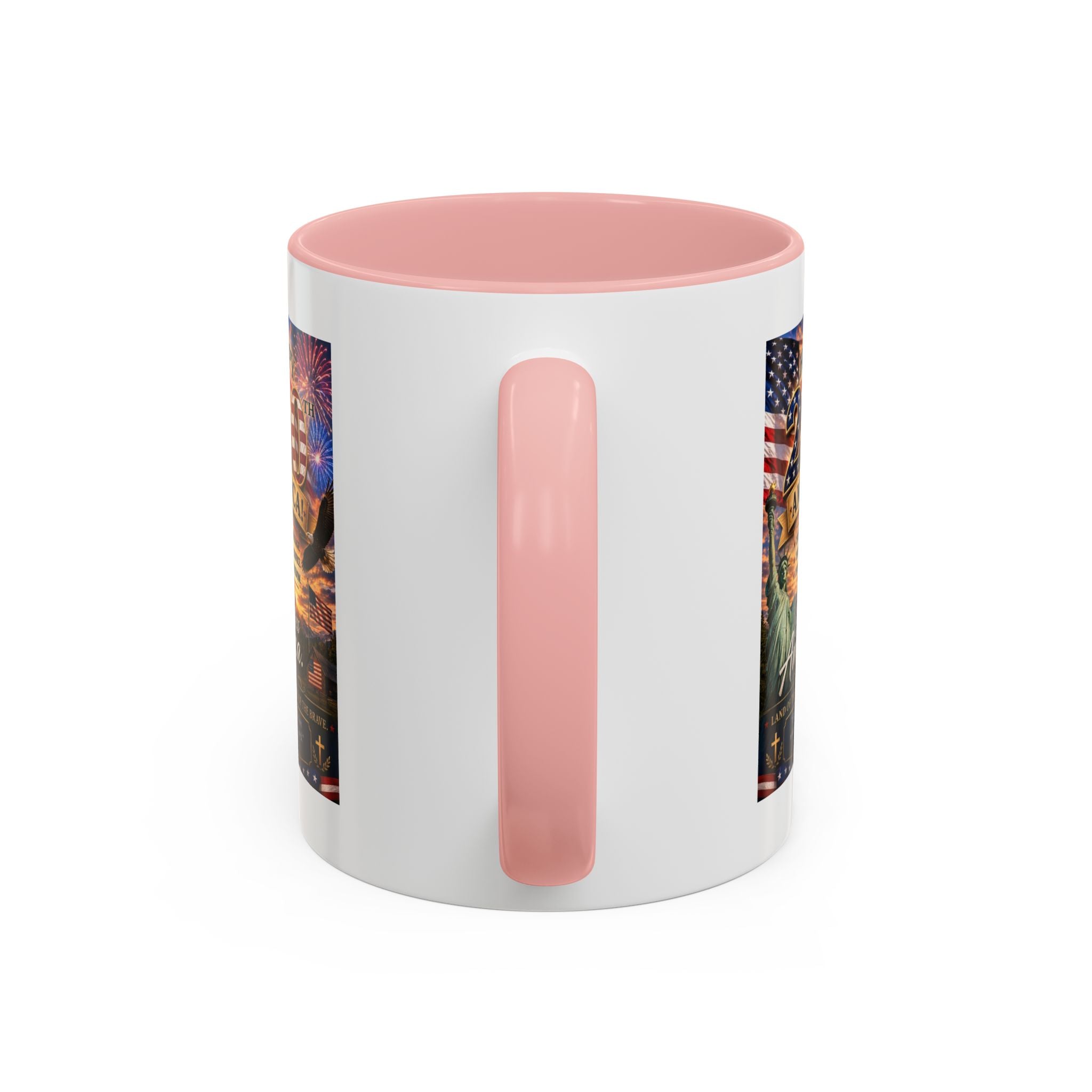 Patriotic Coffee Mug - "Happy 250 America!" Anniversary Design