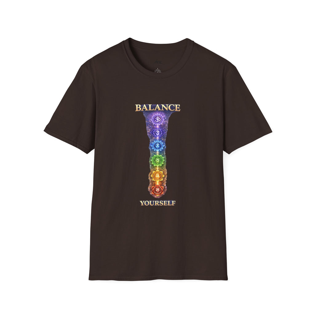 Chakra Balance T-Shirt — 'Balance Within' Spiritual Yoga Tee (Your Only Limit)