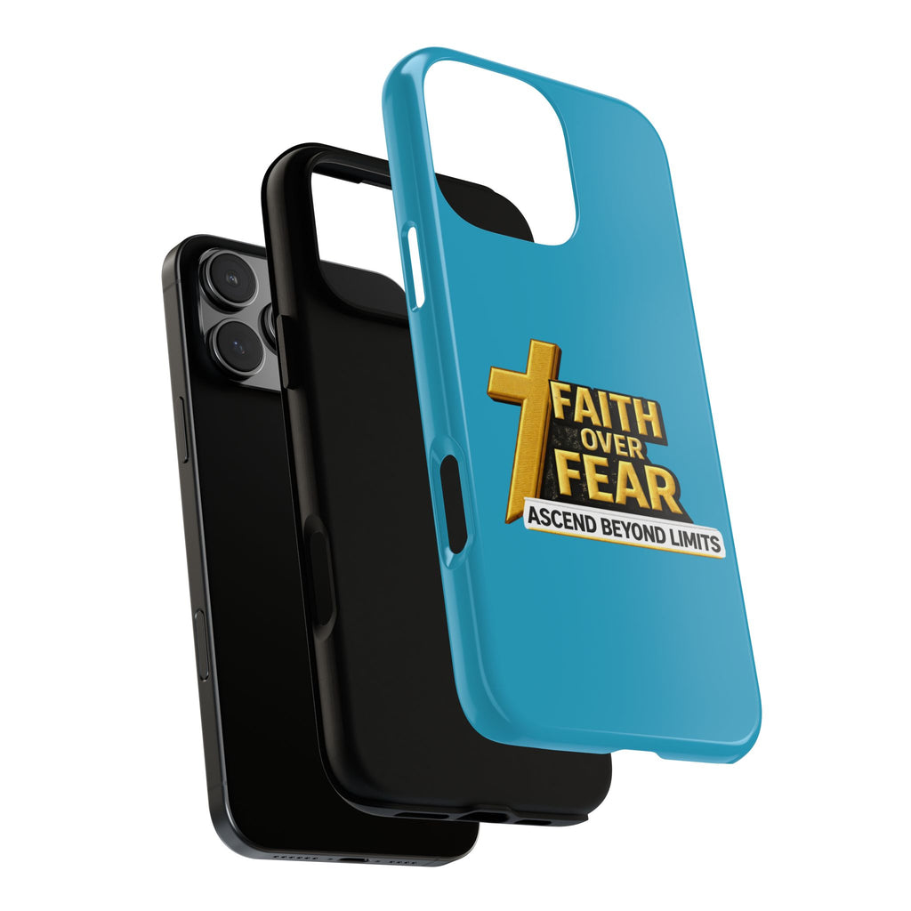 Faith Over Fear Tough Phone Case — "Ascend Beyond Limits" Inspirational Christian Protection