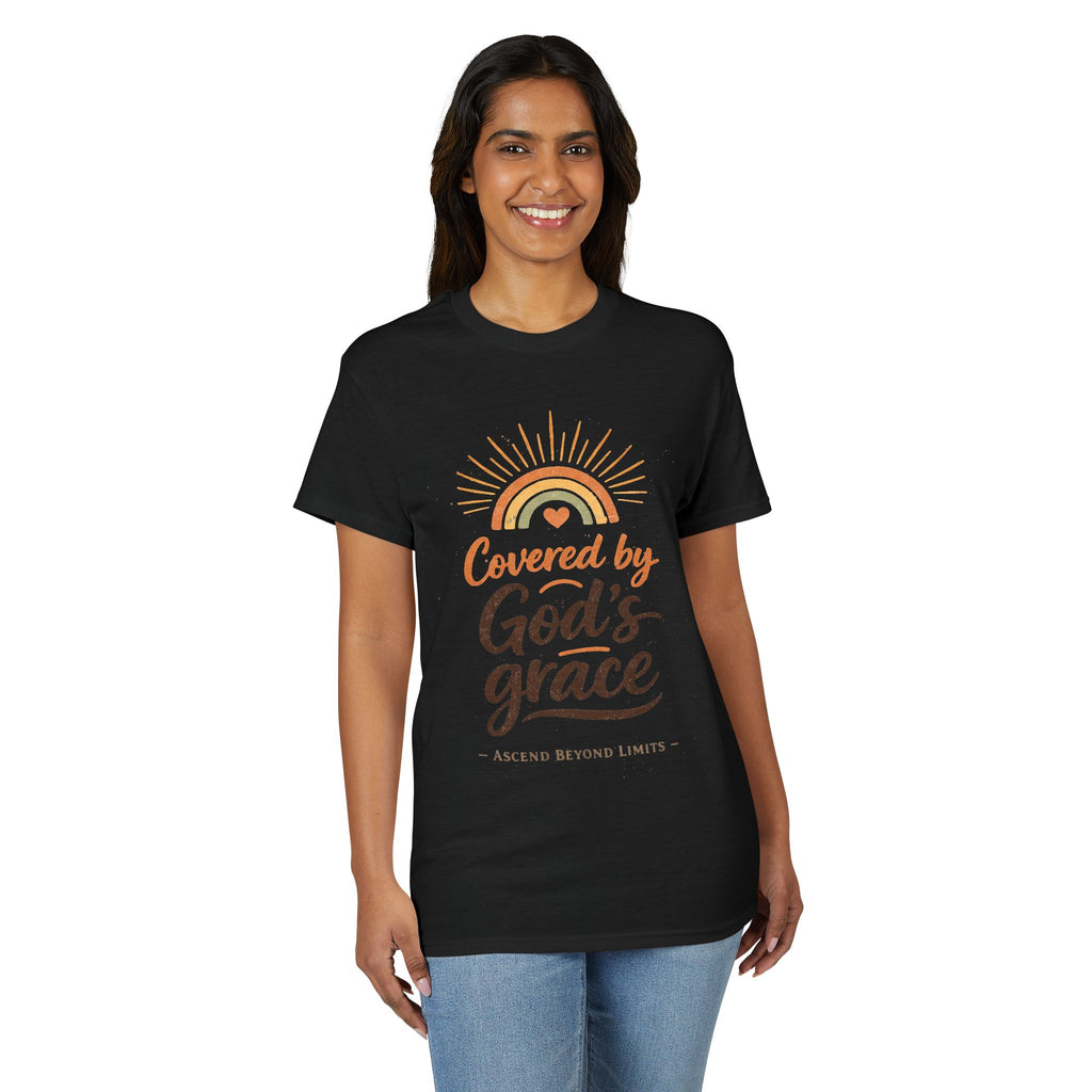 Covered by God's Grace T-Shirt — Christian Faith Inspirational Tee