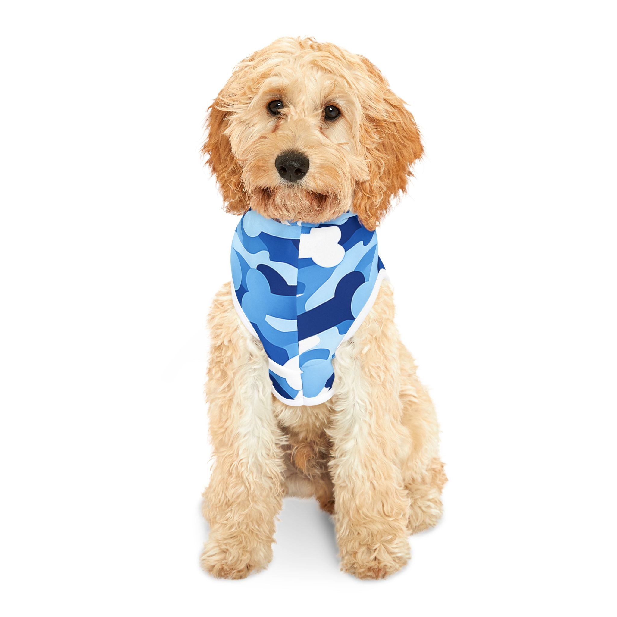 Blue Bone Camo Pet Hoodie