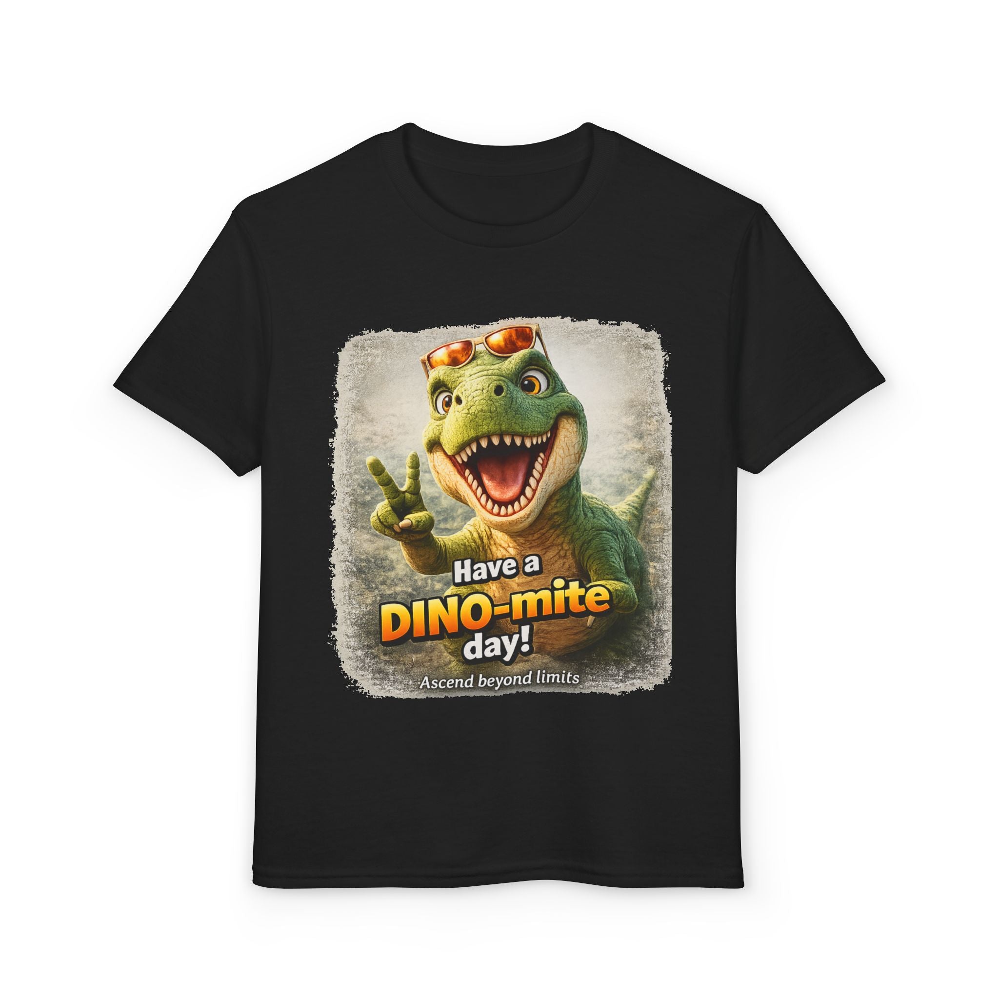 Youth T-Shirt — "Have a DINO-mite Day!" Dinosaur Graphic Tee