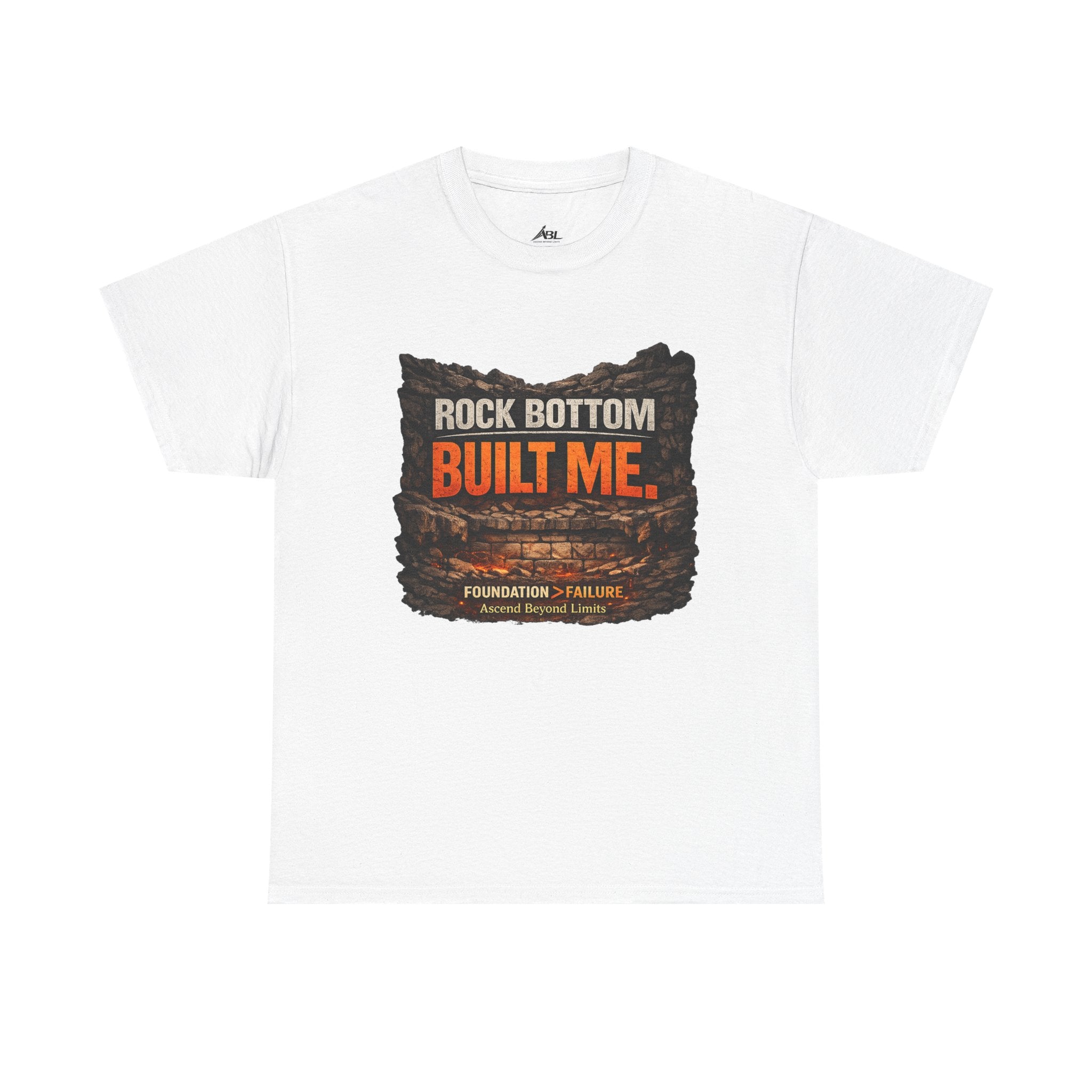 Rock Bottom Built Me T-Shirt — Inspirational Recovery Tee