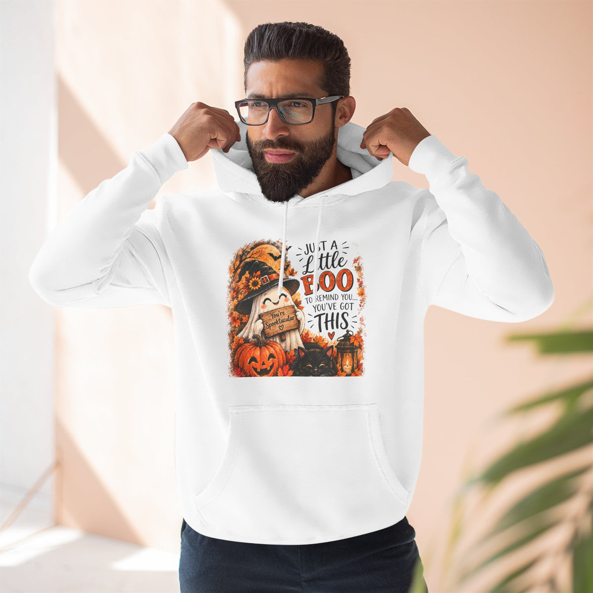 Just a Little Boo — Encouraging Halloween Hoodie