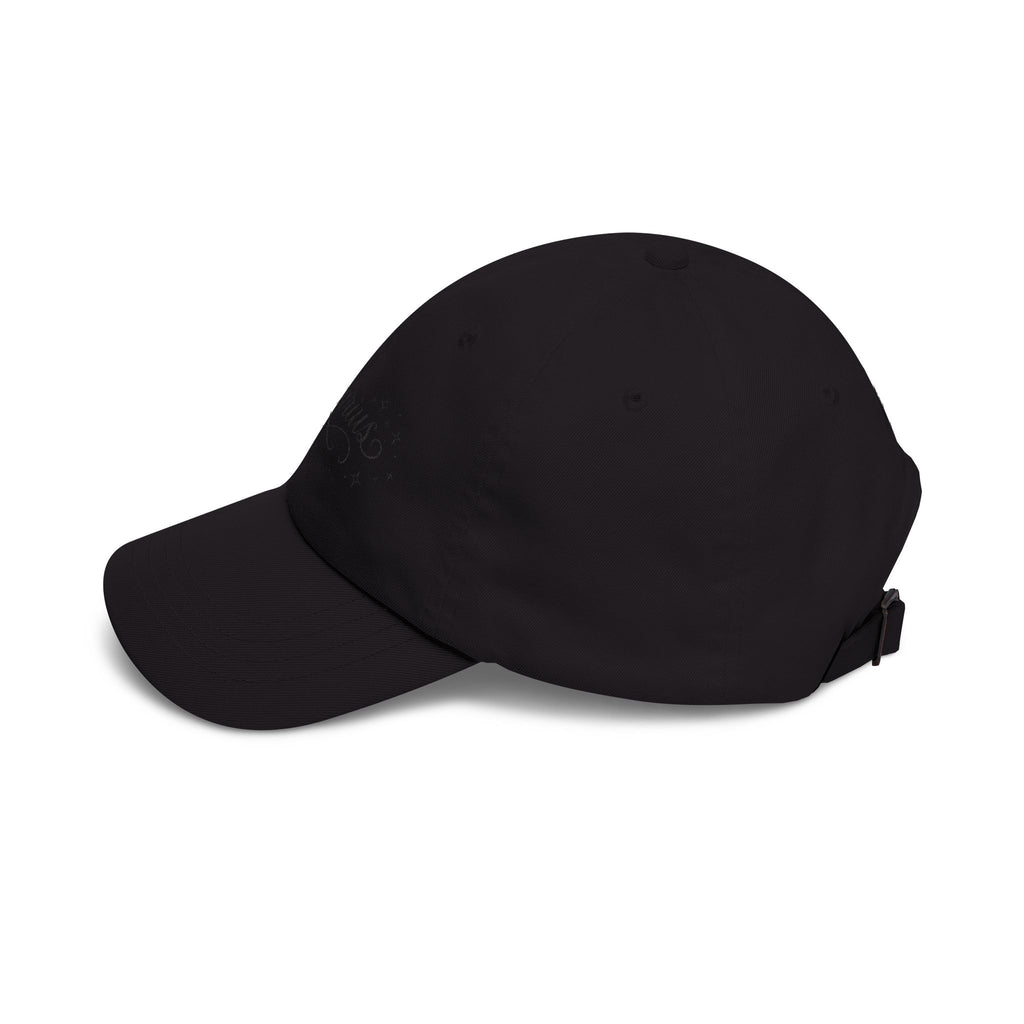 Aquarius Dad Cap – Elegant Script Zodiac Baseball Hat