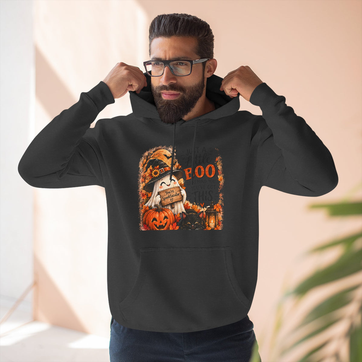 Just a Little Boo — Encouraging Halloween Hoodie