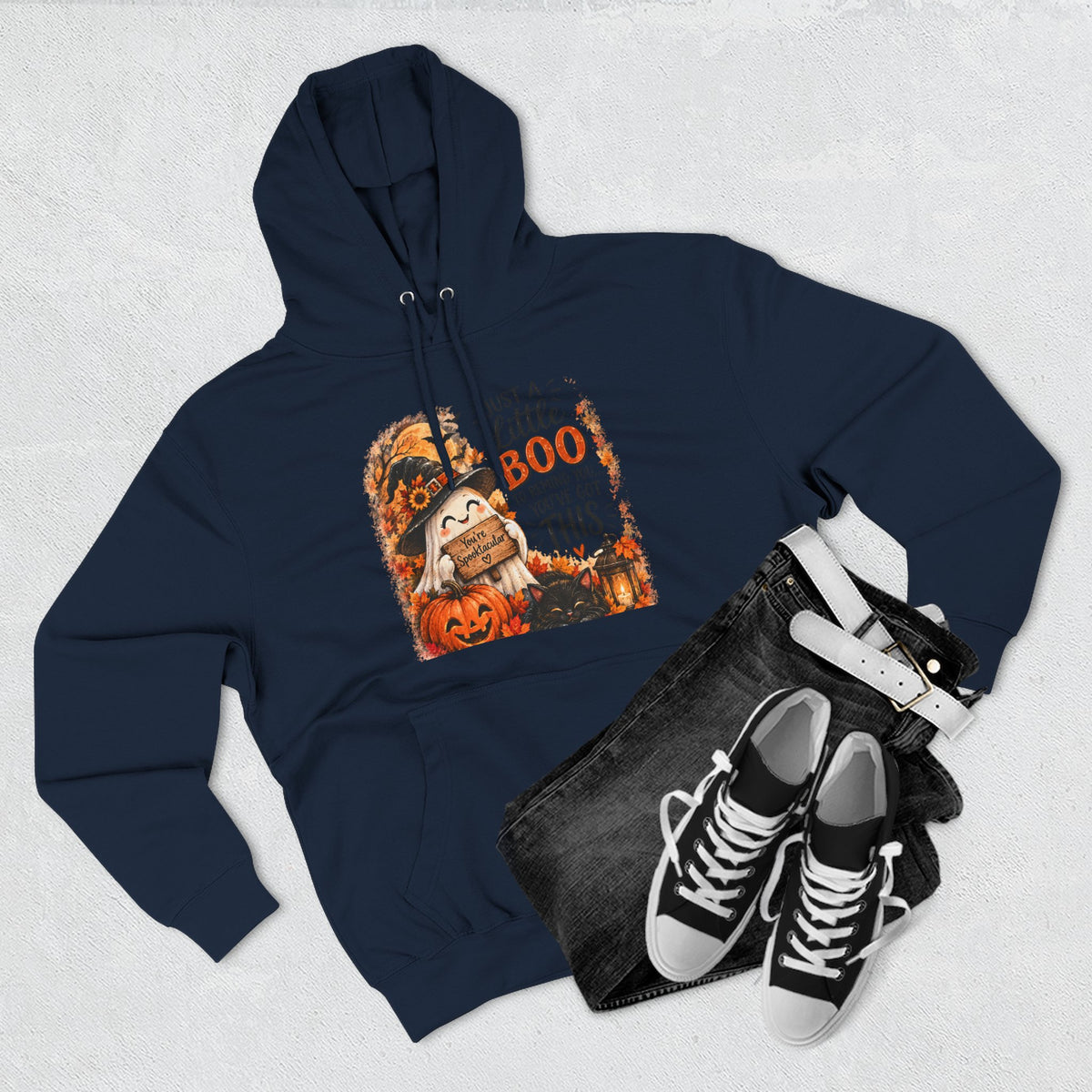 Just a Little Boo — Encouraging Halloween Hoodie