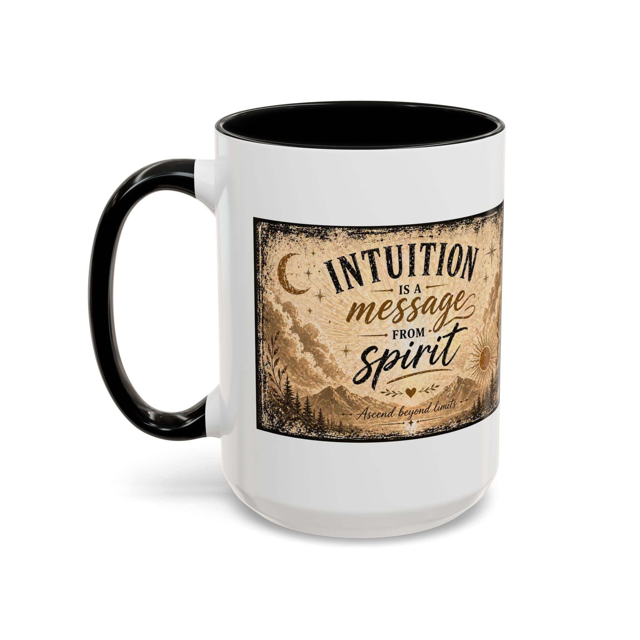 Intuition Is a Message from Spirit Ceramic Coffee Mug