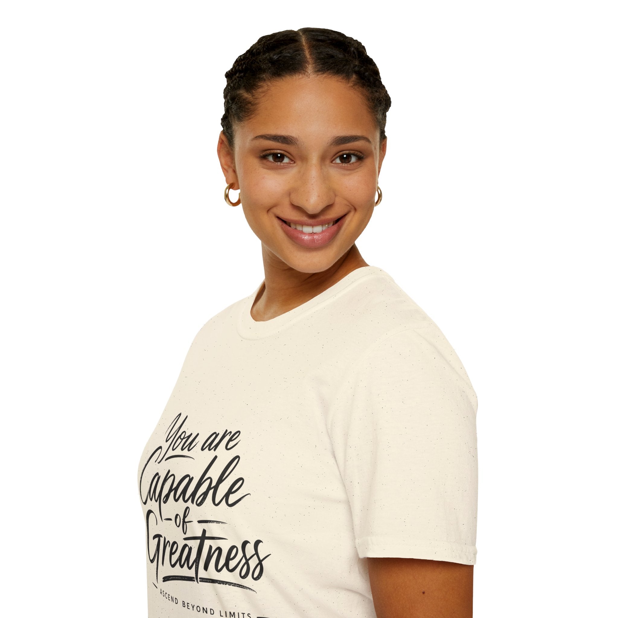 "You Are Capable of Greatness" – Inspirational Graphic Tee