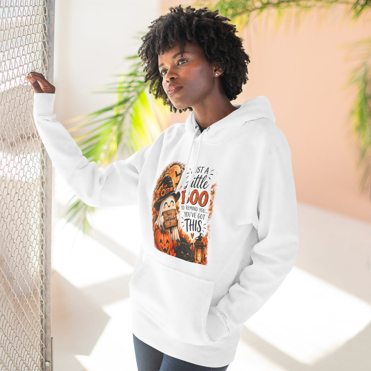 Just a Little Boo — Encouraging Halloween Hoodie