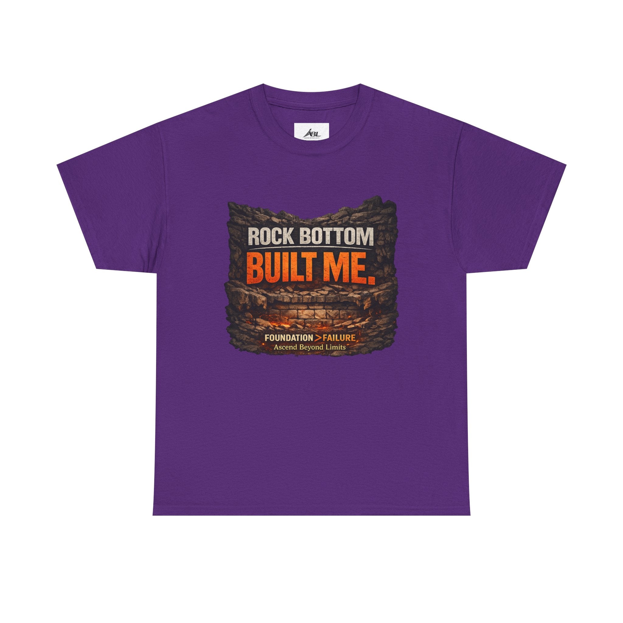 Rock Bottom Built Me T-Shirt — Inspirational Recovery Tee