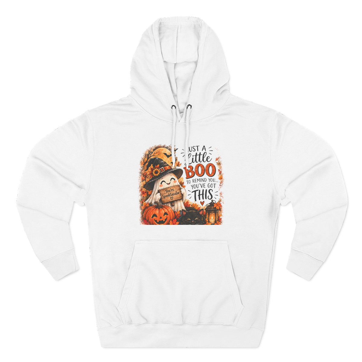 Just a Little Boo — Encouraging Halloween Hoodie