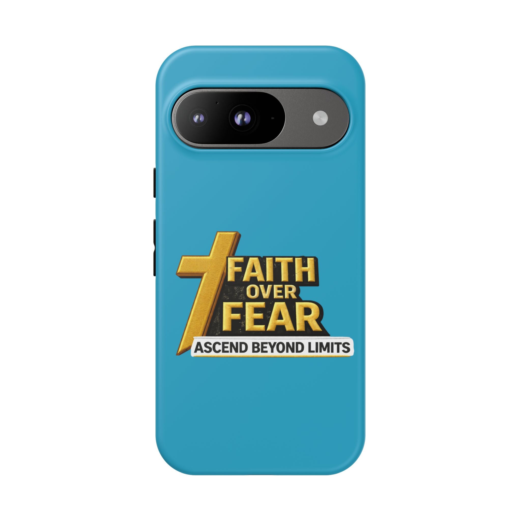 Faith Over Fear Tough Phone Case — "Ascend Beyond Limits" Inspirational Christian Protection